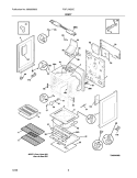BODY Diagram and Parts List for FGFL79GCE  Frigidaire Range