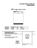 COVER Diagram and Parts List for FDBC45BAS0  Frigidaire Dishwasher