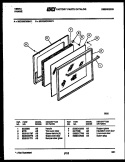 DOOR PARTS Diagram and Parts List for 30CGMCWBN2  Tappan Range