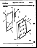 DOOR PARTS Diagram and Parts List for D13MF8  Frigidaire Refrigerator