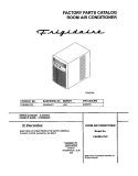 COVER Diagram and Parts List for FAK083J7V2  Frigidaire Air Conditioner