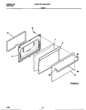 DOOR Diagram and Parts List for MEF303PCWC  Frigidaire Range