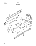 BACKGUARD Diagram and Parts List for FED355ASC  Frigidaire Range