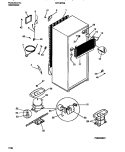 COOLING SYSTEM Diagram and Parts List for FRT18PRBW1  Frigidaire Refrigerator