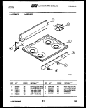 COOKTOP PARTS Diagram and Parts List for VP21AW3  Tappan Range