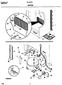 SYSTEM Diagram and Parts List for MFU20F3BW3  Frigidaire Freezer