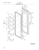 REFRIGERATOR DOOR Diagram and Parts List for PLHS269ZDBF  Frigidaire Refrigerator