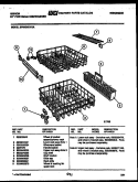 RACKS AND TRAYS Diagram and Parts List for SP24D5KYGA  Gibson Dishwasher