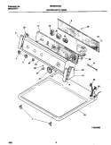 P16C0080 CONTROL PANEL Diagram and Parts List for FDE558GGS0  Frigidaire Dryer