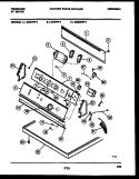 CONSOLE AND CONTROL PARTS Diagram and Parts List for DGDFL4  Frigidaire Dryer