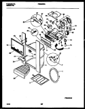 ICE DOOR, DISPENSER AND WATER TANKS Diagram and Parts List for FRS22WNAD0  Frigidaire Refrigerator