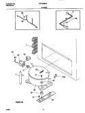 SYSTEM Diagram and Parts List for MFC25M4GW0  Frigidaire Freezer