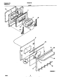 DOOR Diagram and Parts List for FES38CESB  Frigidaire Wall Oven