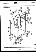 CABINET PARTS Diagram and Parts List for FPCI21TIFA1  Frigidaire Refrigerator
