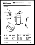 COMPRESSOR PARTS Diagram and Parts List for A05LH8L1  Frigidaire Air Conditioner