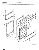 DOOR Diagram and Parts List for FRT16CNHD5  Frigidaire Refrigerator