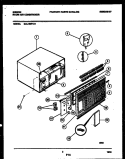 CABINET PARTS Diagram and Parts List for GAL108T1A1  Gibson Air Conditioner