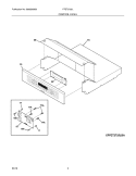 Part Location Diagram of 318342816 Frigidaire CONTROL PANEL ASSEM