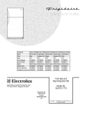 COVER Diagram and Parts List for GLRT217TDQ0  Frigidaire Refrigerator