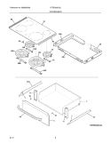 TOP/DRAWER Diagram and Parts List for CFES3025LS2  Frigidaire Range