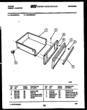 DRAWER PARTS Diagram and Parts List for CEC4M6WXB  Gibson Range