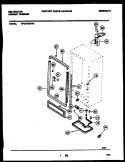CABINET PARTS Diagram and Parts List for KFU21M3AW1  Kelvinator Freezer