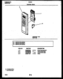 CONTROL PANEL Diagram and Parts List for 56-2461-10-03  Tappan Microwave