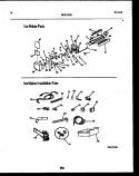 ICE MAKER AND INSTALLATION PARTS Diagram and Parts List for RT185NCW0  Frigidaire Refrigerator