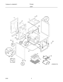 BODY Diagram and Parts List for TEF242BW2  Tappan Range
