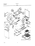 BODY Diagram and Parts List for FGF375CHSB  Frigidaire Range