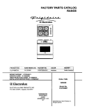 COVER Diagram and Parts List for PLCS389CCA  Frigidaire Range