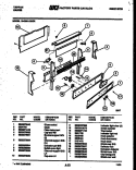 BACKGUARD Diagram and Parts List for 30-3981-23-02  Tappan Range