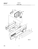 CONTROL PANEL Diagram and Parts List for NGS5712AQ1  Frigidaire Dishwasher