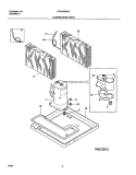 COMPRESSOR PARTS Diagram and Parts List for FAS185M2A1  Frigidaire Air Conditioner