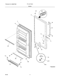 DOOR Diagram and Parts List for FFU14F7HWC  Frigidaire Freezer