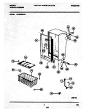 CABINET Diagram and Parts List for UL2493ECW4  Electrolux Freezer