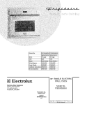 COVER Diagram and Parts List for FGEW3065KBA  Frigidaire Wall Oven