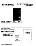 COVER Diagram and Parts List for FGF379WECS  Frigidaire Range