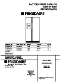 COVER Diagram and Parts List for FRS26ZNHB0  Frigidaire Refrigerator