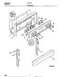 BACKGUARD Diagram and Parts List for FEF367CASF  Frigidaire Range
