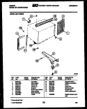 CABINET AND INSTALLATION PARTS Diagram and Parts List for AM11C4EWB  Gibson Air Conditioner