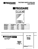 COVER Diagram and Parts List for F31C336CS1  Frigidaire Dryer