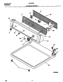 CONTROLS / TOP PANEL Diagram and Parts List for MDG436REW1  Frigidaire Dryer