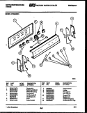 CONTROL PANEL Diagram and Parts List for KF330JDD4  Frigidaire Range