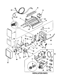 ICE MAKER Diagram and Parts List for MRT18TRCW0  Frigidaire Refrigerator