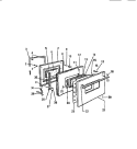DOOR Diagram and Parts List for REC406CT0  Kelvinator Range