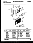 CABINET PARTS Diagram and Parts List for A05LE2E7  Frigidaire Air Conditioner