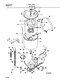 WSHR MTR, HOSE Diagram and Parts List for GLWS1233AS1  Frigidaire Washer