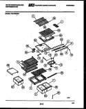 SHELVES AND SUPPORTS Diagram and Parts List for RT216MCF3  Frigidaire Refrigerator