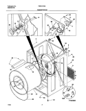 CABINET / DRUM Diagram and Parts List for FER211AS2  Frigidaire Dryer